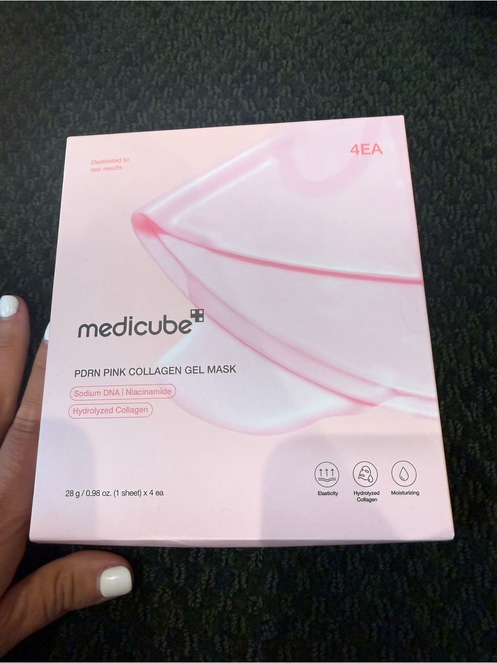 Medicube PDRN Pink Collagen Gel Mask — Pink Hydrating Gel Pack (4ea)